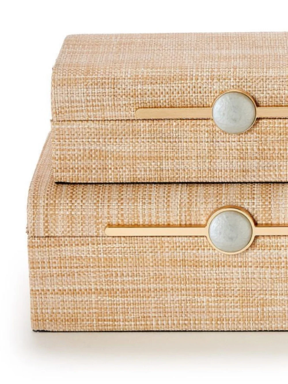 Set of 2 Natural Grass Boxes